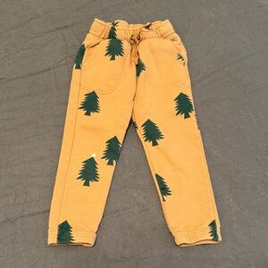 Cat & Jack Tan Christmas Tree Print Joggers